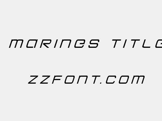 Colony Marines Title Italic