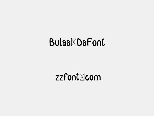 Bulaa-DaFont