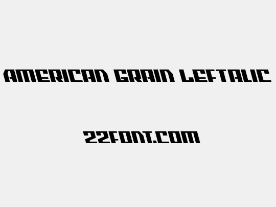 American Grain Leftalic