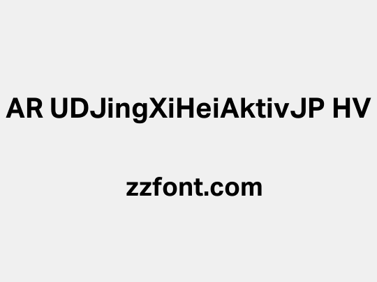 AR UDJingXiHeiAktivJP HV