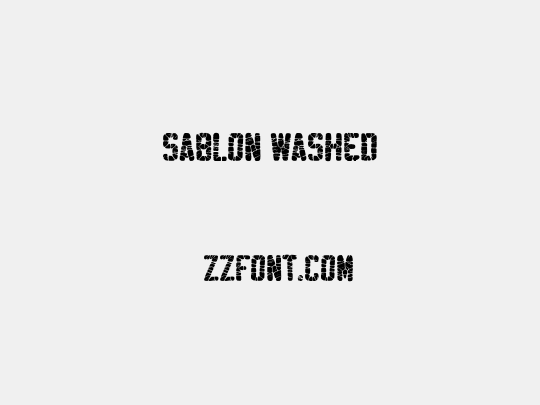 Sablon Washed