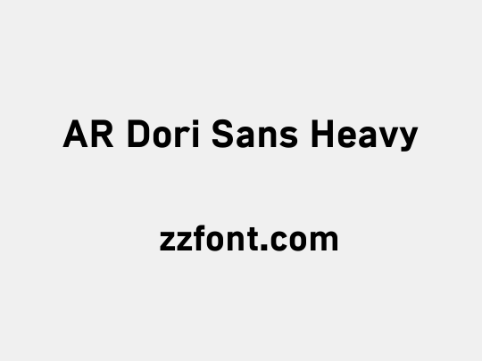AR Dori Sans Heavy
