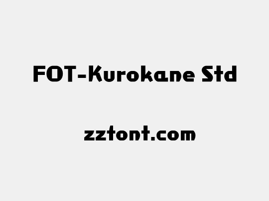 FOT-Kurokane Std