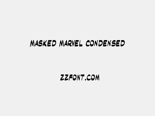 Masked Marvel Condensed