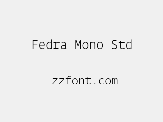 Fedra Mono Std