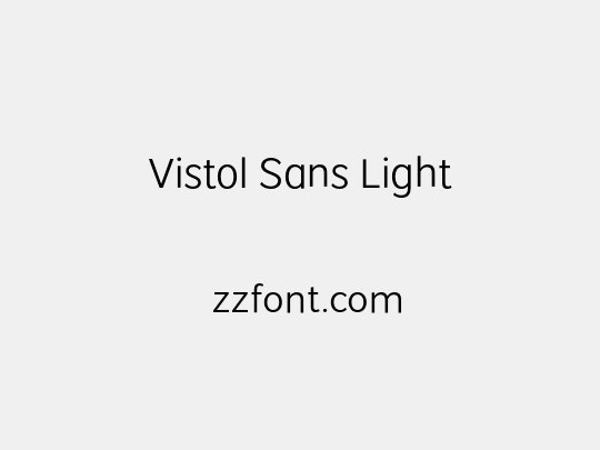 Vistol Sans Light