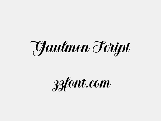 Gaulmen Script
