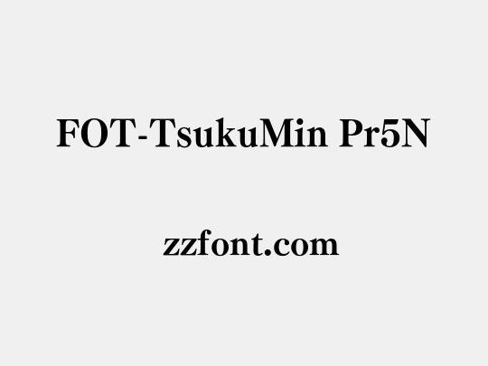 FOT-TsukuMin Pr5N
