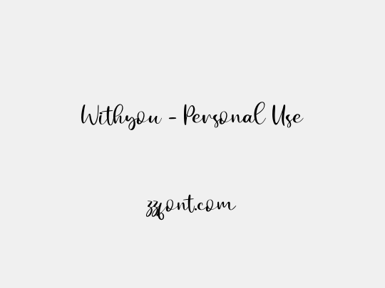 Withyou - Personal Use