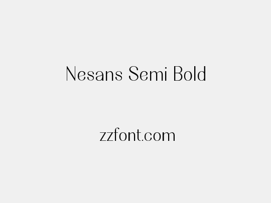 Nesans Semi Bold