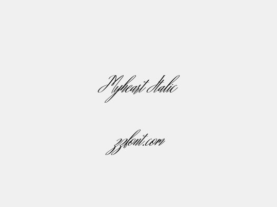 Myheart Italic