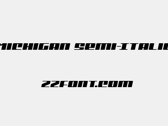 Michigan Semi-Italic
