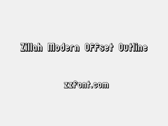 Zillah Modern Offset Outline