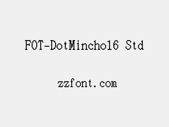 FOT-DotMincho16 Std