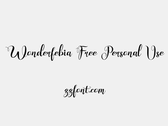 Wonderfebia Free Personal Use