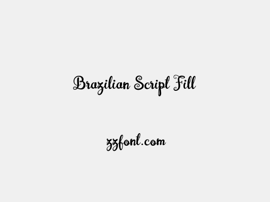 Brazilian Script Fill
