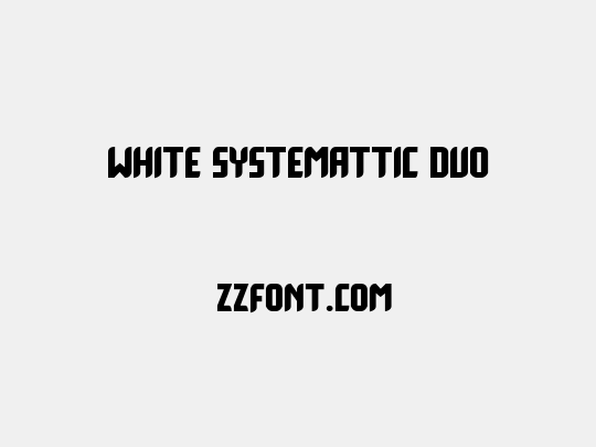 White Systemattic Duo