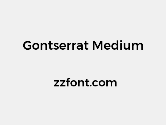 Gontserrat Medium