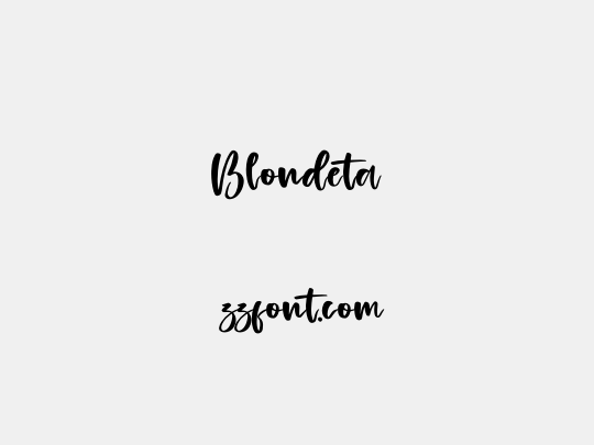 Blondeta