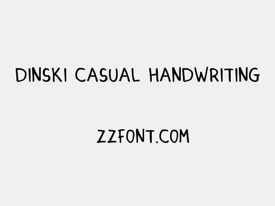 DINSKI CASUAL HANDWRITING