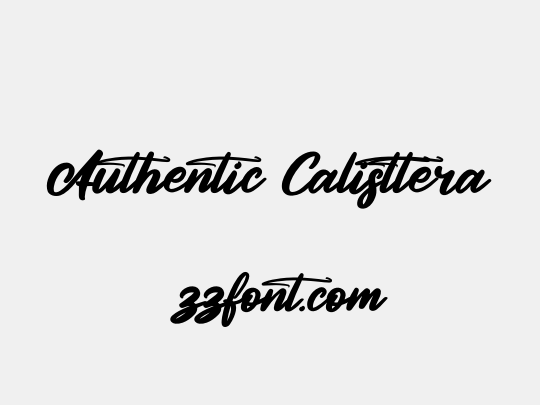 Authentic Calisttera