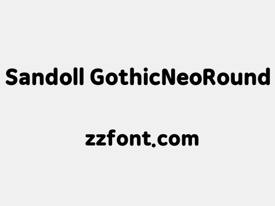 Sandoll GothicNeoRound