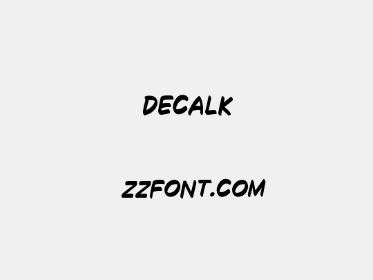 Decalk