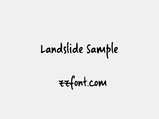 Landslide Sample