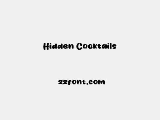 Hidden Cocktails