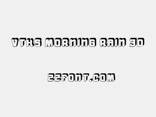 vtks morning rain 3D