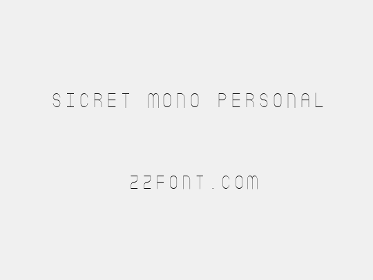 Sicret Mono PERSONAL