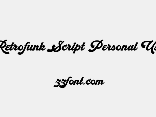 Retrofunk Script Personal Use