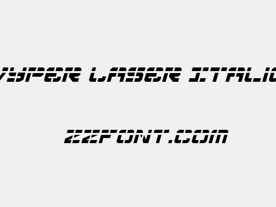 Vyper Laser Italic