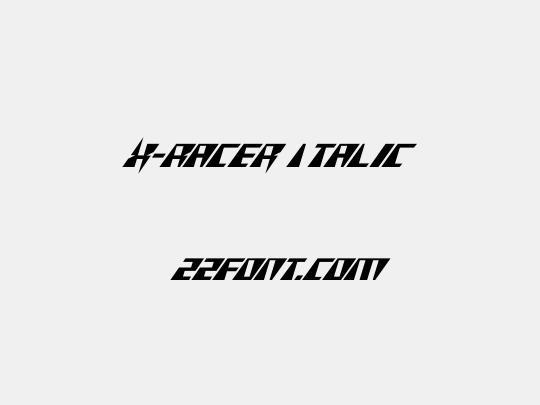 X-Racer Italic