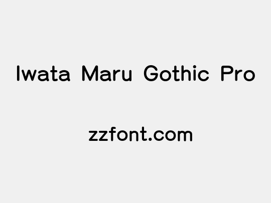 Iwata Maru Gothic Pro