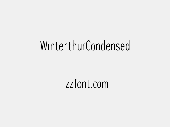 WinterthurCondensed