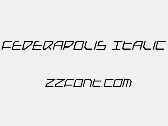 Federapolis Italic