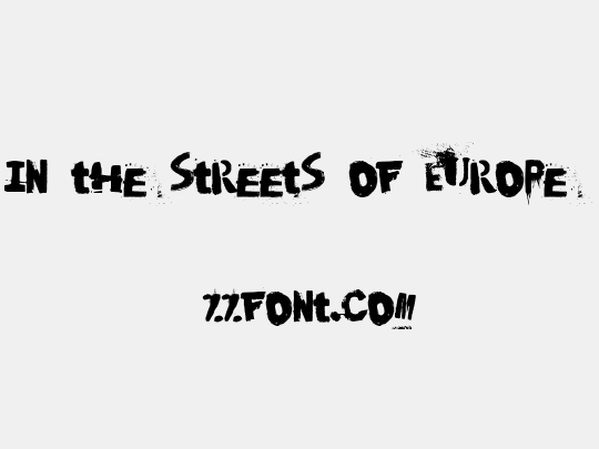 In the streets of Europe