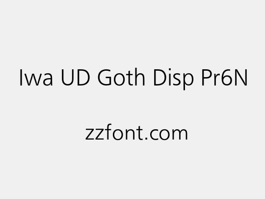 Iwa UD Goth Disp Pr6N