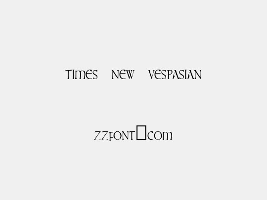 times new vespasian
