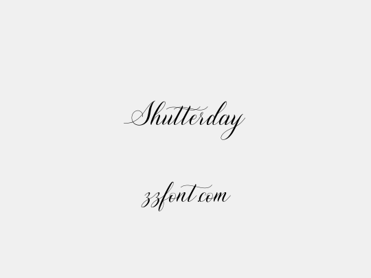 Shutterday
