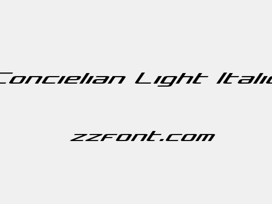 Concielian Light Italic