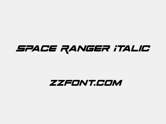 Space Ranger Italic