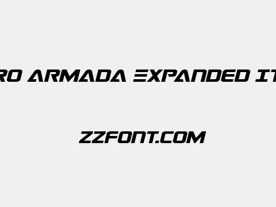 Astro Armada Expanded Italic