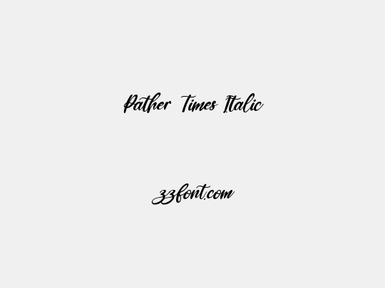 Pather Times Italic