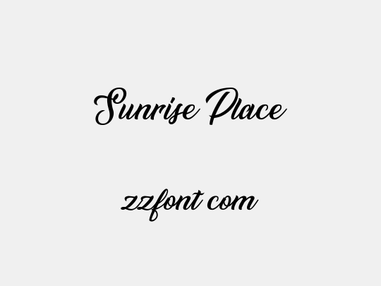 Sunrise Place