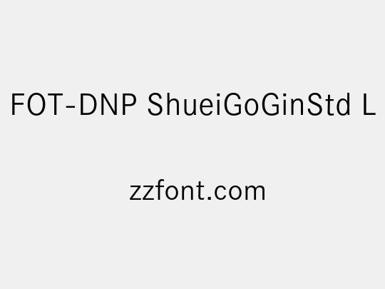 FOT-DNP ShueiGoGinStd L