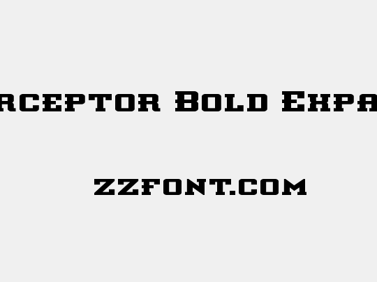 Interceptor Bold Expanded