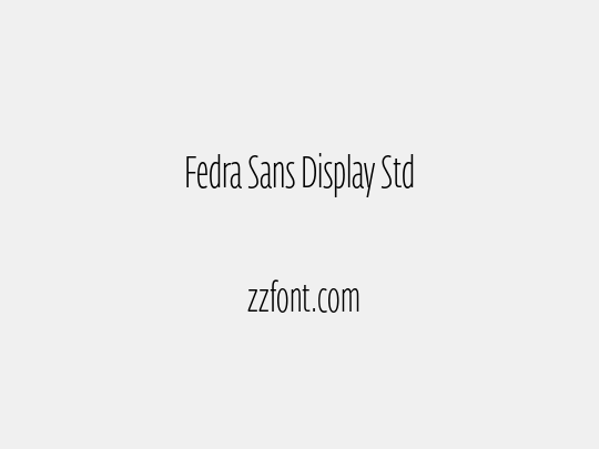 Fedra Sans Display Std