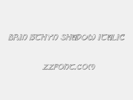 Brin Athyn Shadow Italic